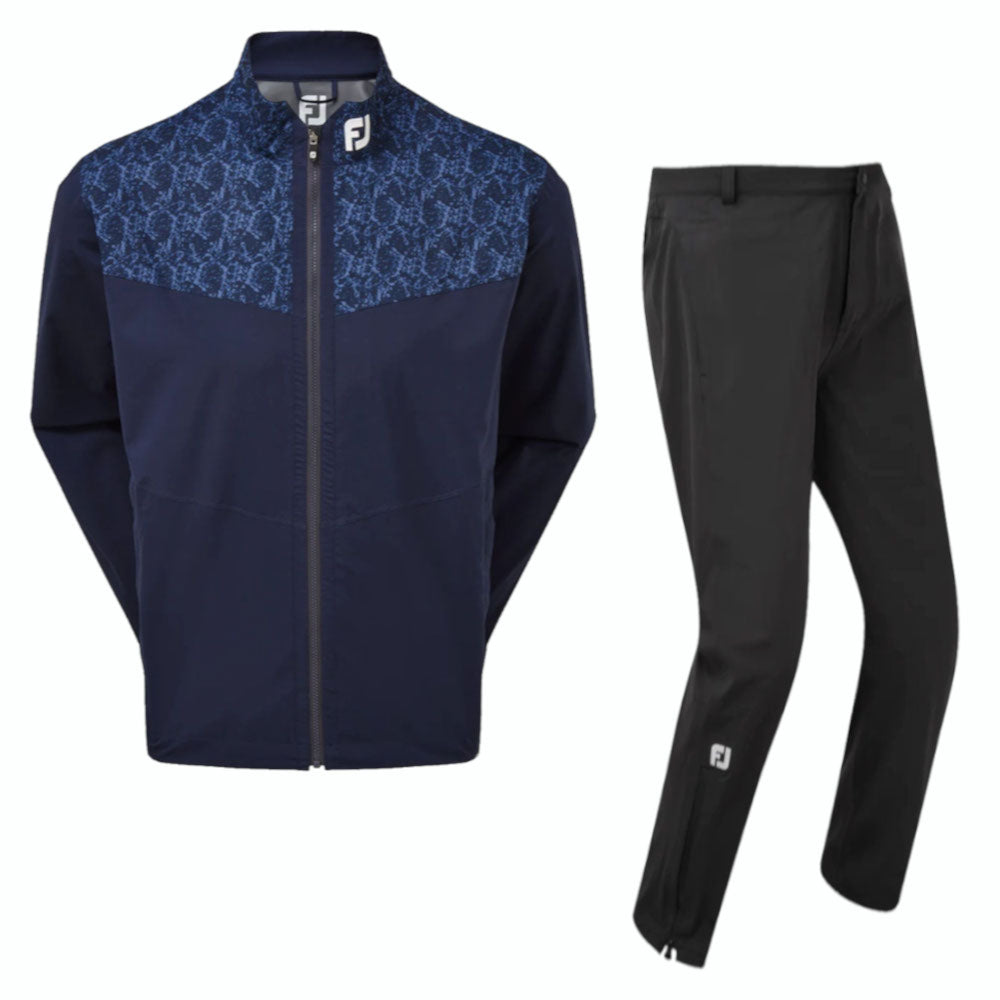 FootJoy HydroLite HydroTour Waterproof Suit Navy Marble Print