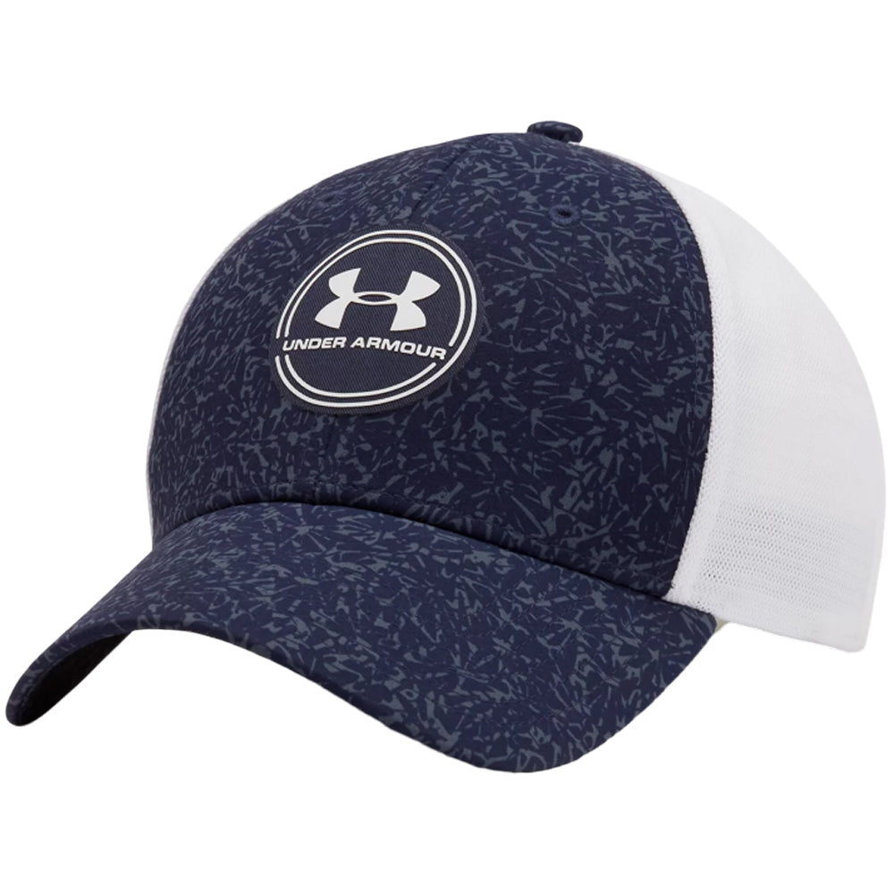 Under Armour Iso-chill Driver Mesh Adjustable Cap - Midnight Navy/Whit