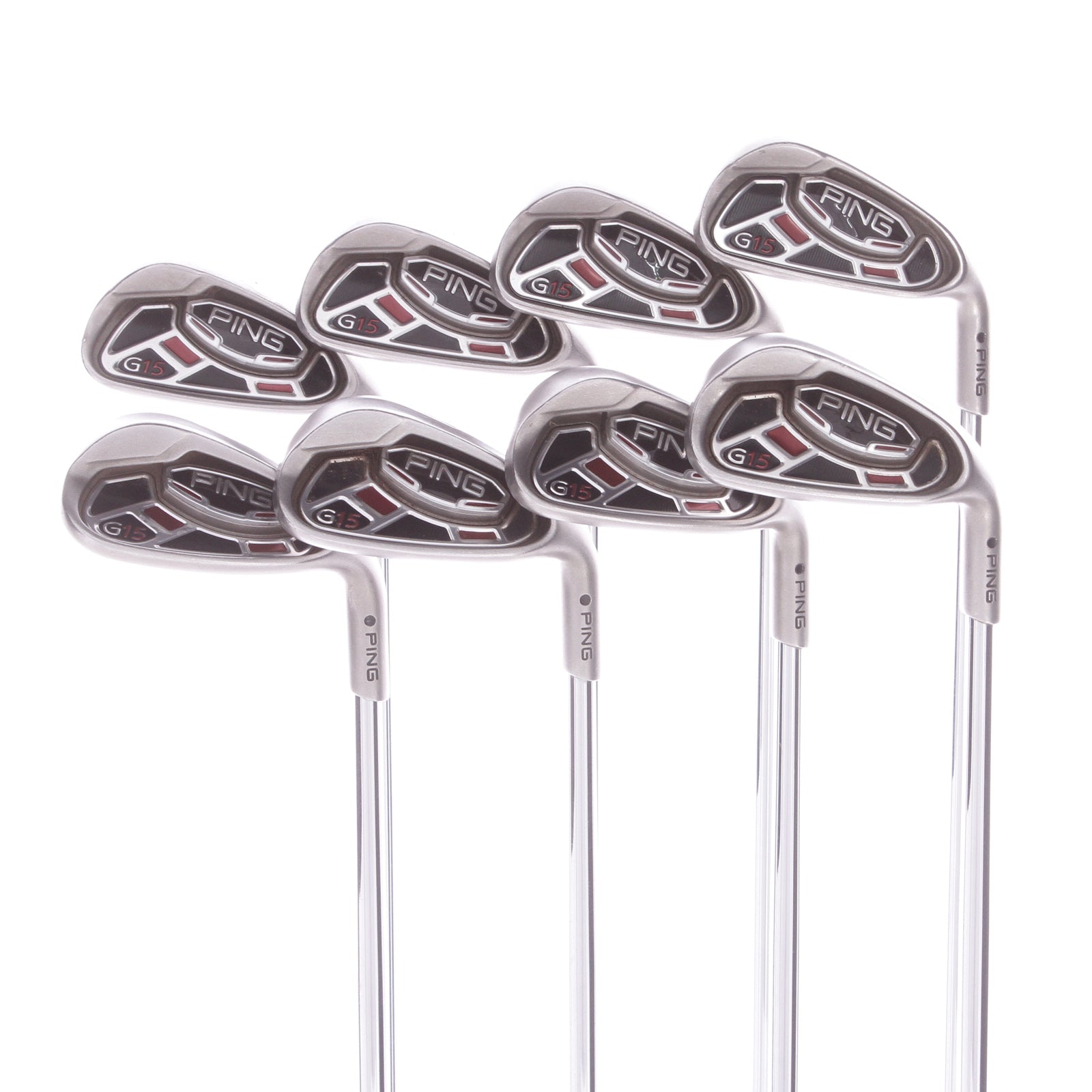 Ping G15 Steel Mens Right Hand Irons 4 Sw Black Dot Regular Ping Aw 5902