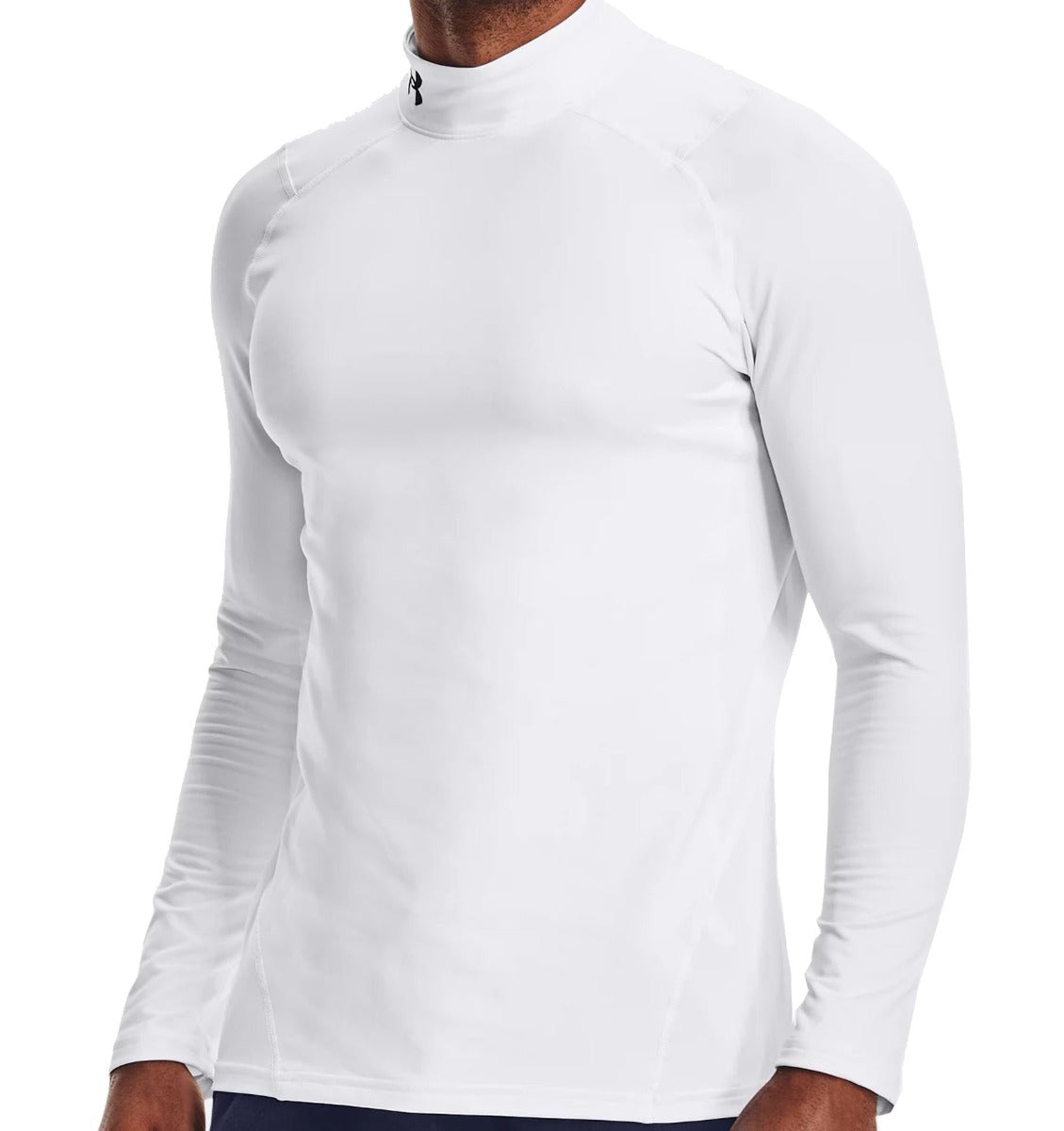 Under Armour ColdGear White Mens Infrared Fitted Golf Mock