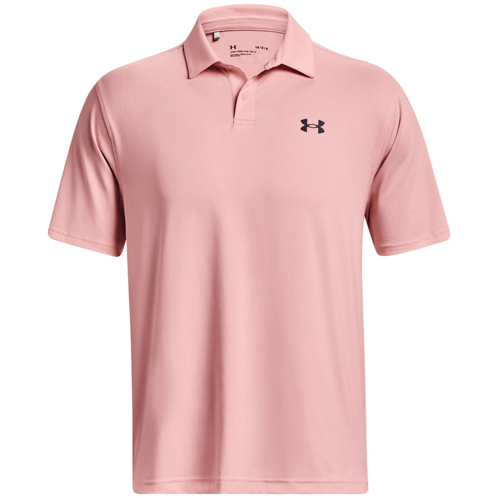 Pink under outlet armour polo shirt