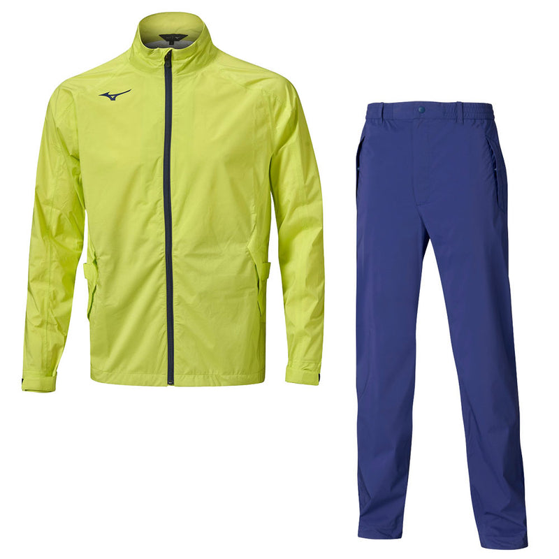 Mizuno Nexlite Flex/20K Waterproof Suits - Lime Yellow - Navy