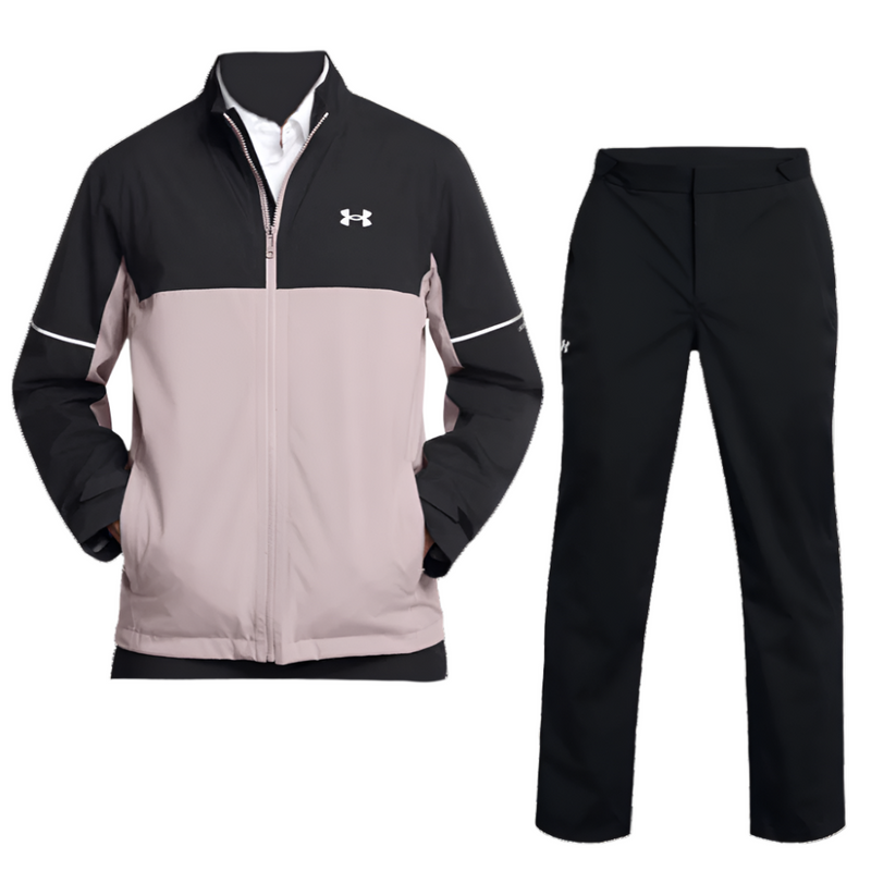 Under Armour Drive Rain Waterproof Suit - Black/Tetra Grey + Black