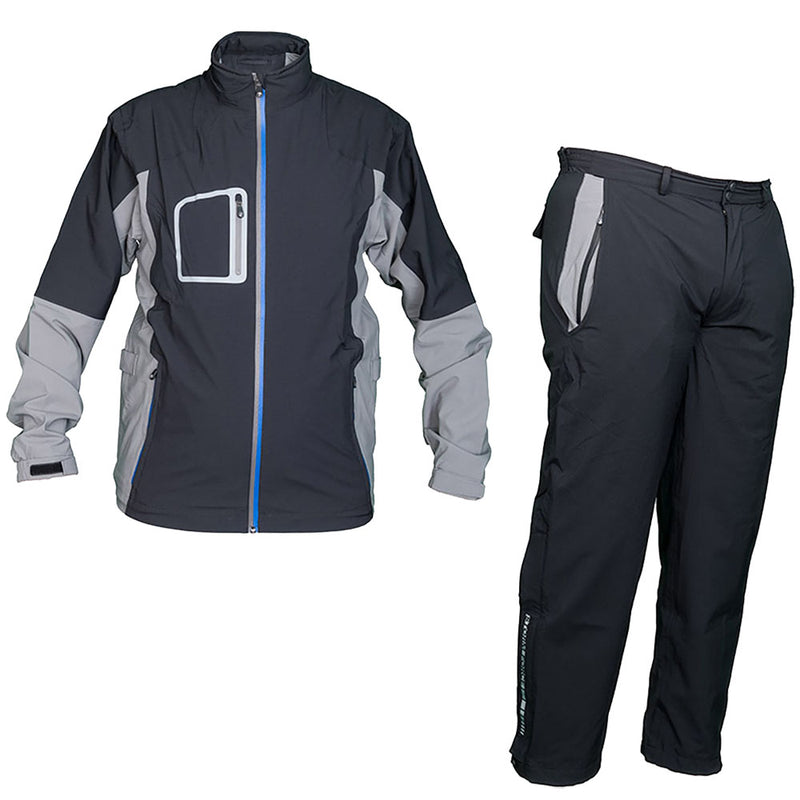 ProQuip StormForce PX7 Waterproof Suit - Black/Grey + Black