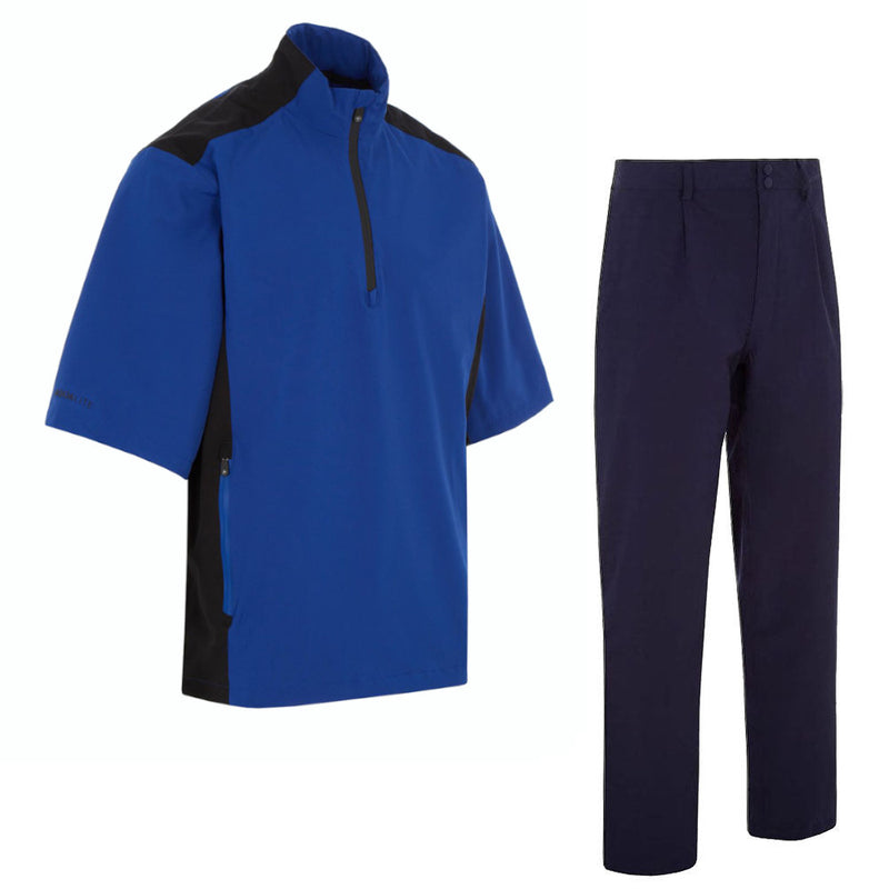 ProQuip Aqualite Waterproof Half Sleeve Suit - Royal/Black - Navy