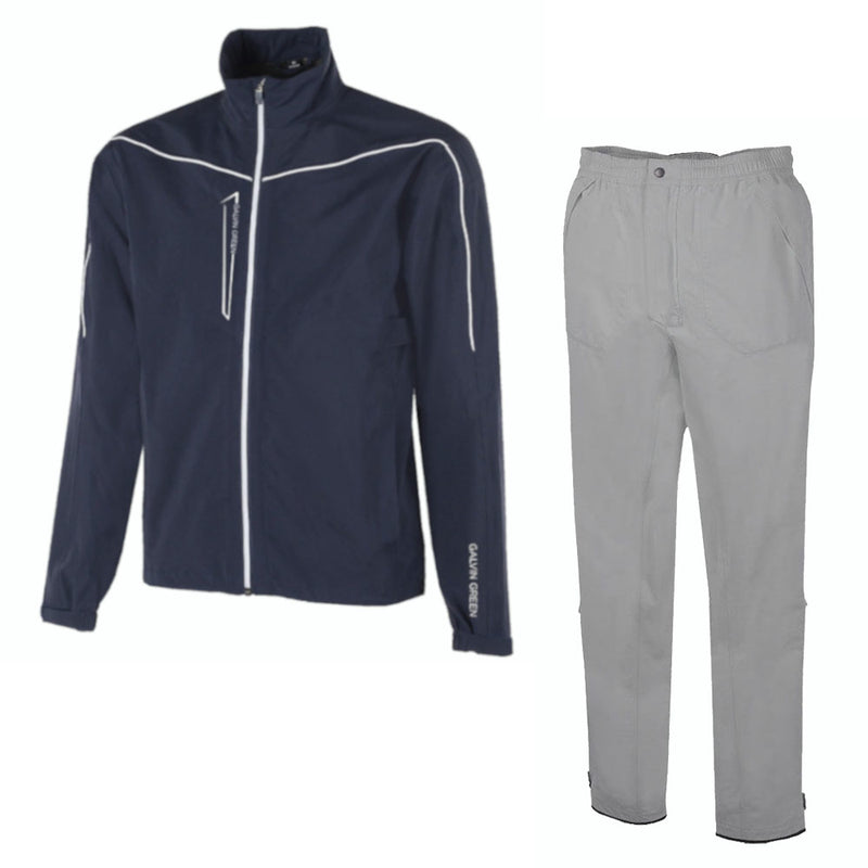 Galvin Green Armstrong/Alan Waterproof Suit - Navy/White - Cool Grey