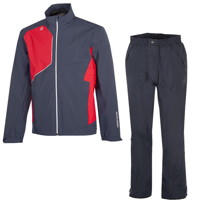 Galvin Green Ames/Alan Waterproof Suit - Navy/Red + Navy