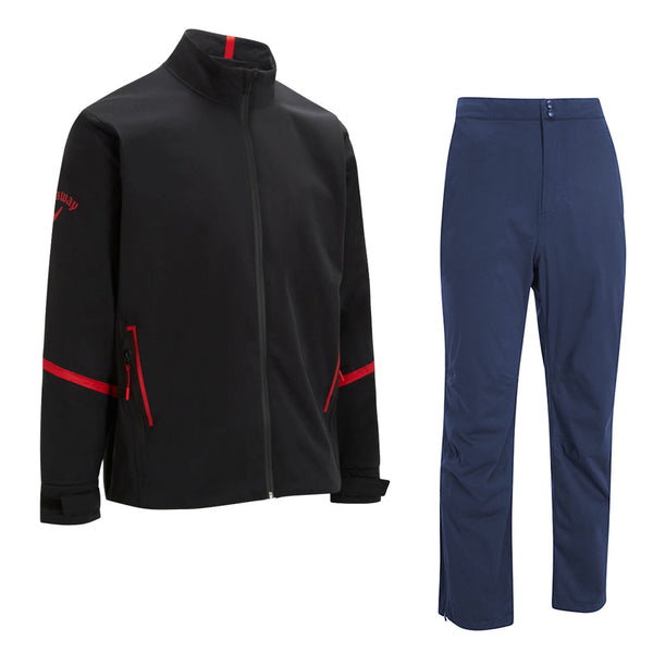 Callaway Stormlite Waterproof Suit - Caviar - Peacoat