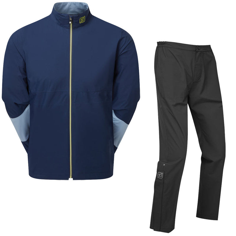 FootJoy HydroLite X Waterproof Suit - Slate/Navy/Primose + Black