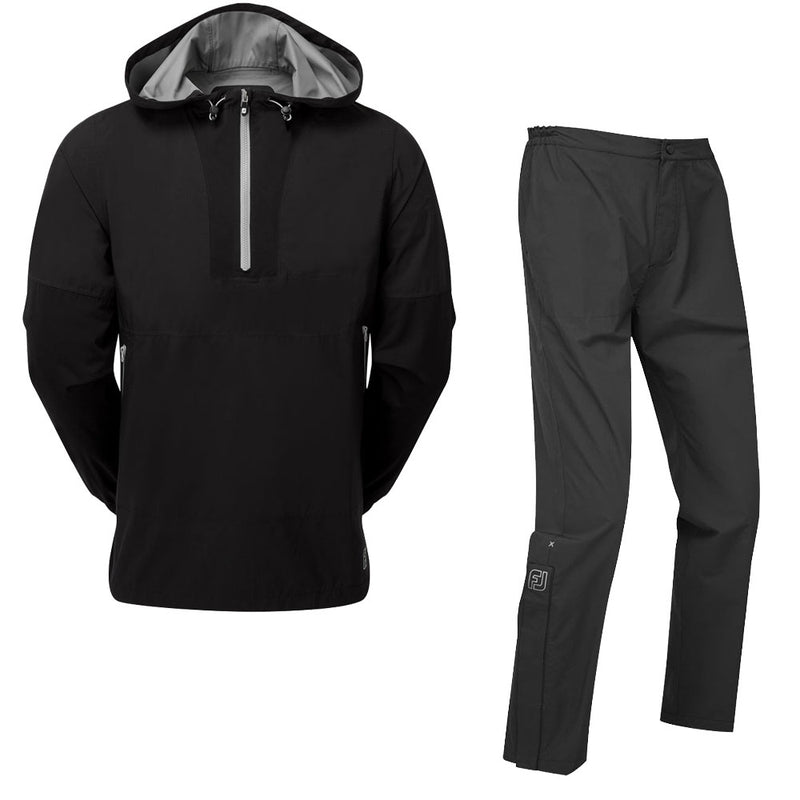 FootJoy HydroLite X Hooded Waterproof Suit - Black