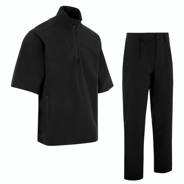 ProQuip Aqualite Waterproof Half Sleeve Suit - Black