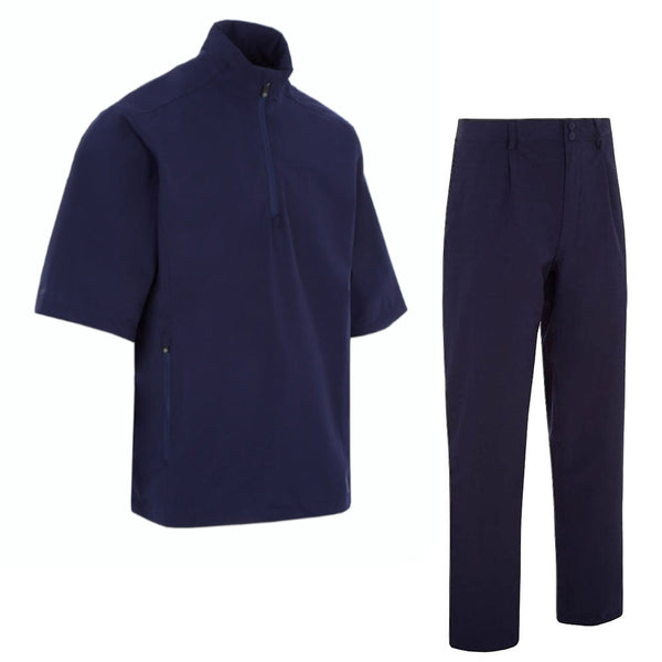 ProQuip Aqualite Waterproof Half Sleeve Suit - Navy