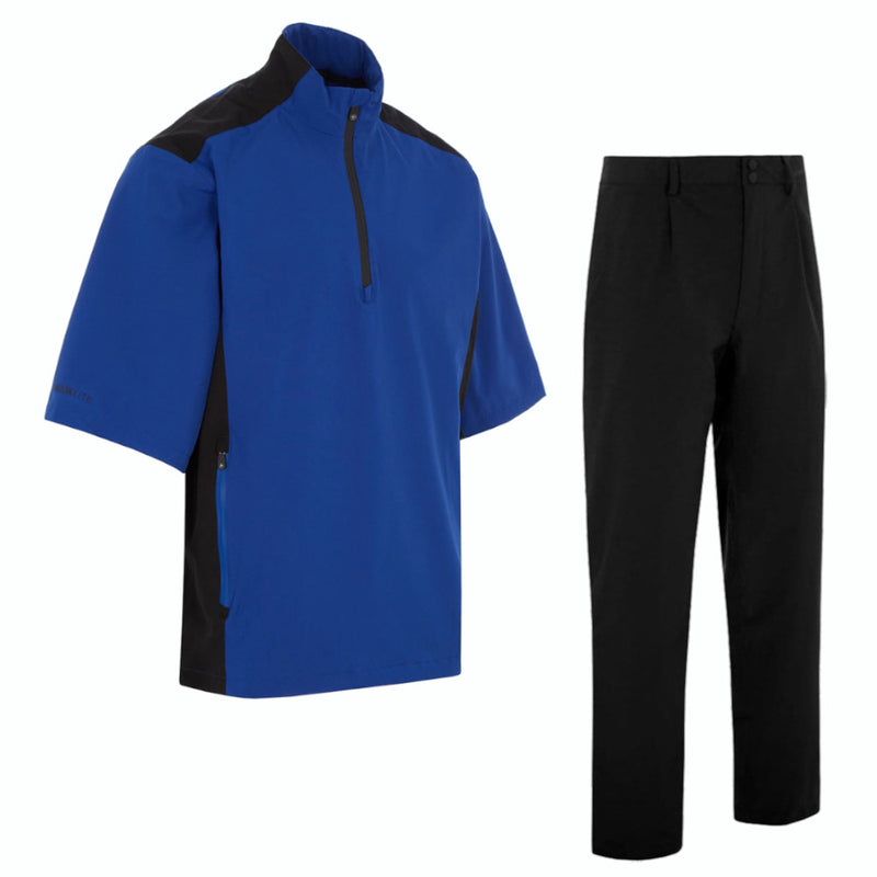 ProQuip Aqualite Waterproof Half Sleeve Suit - Royal/Black - Black