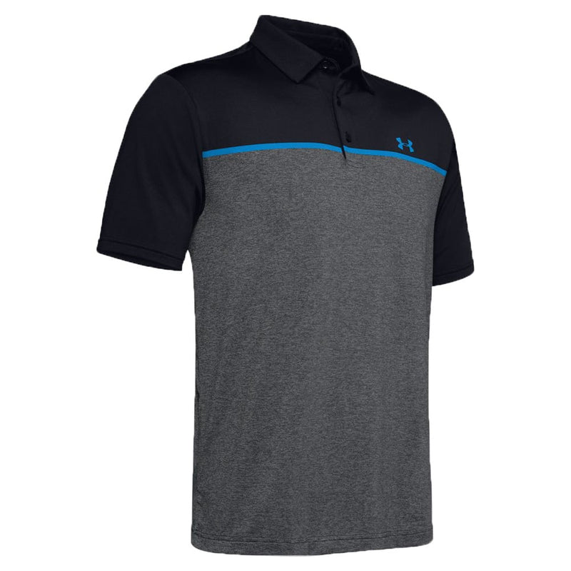 Under Armour Playoff Polo Shirt 2.0 - Black/Pitch Grey/Electric Blue