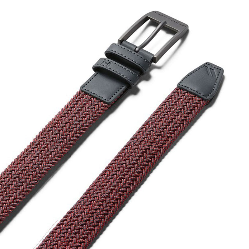 Under Armour Braided Belt 2.0 - Pitch Grey/Beta Red