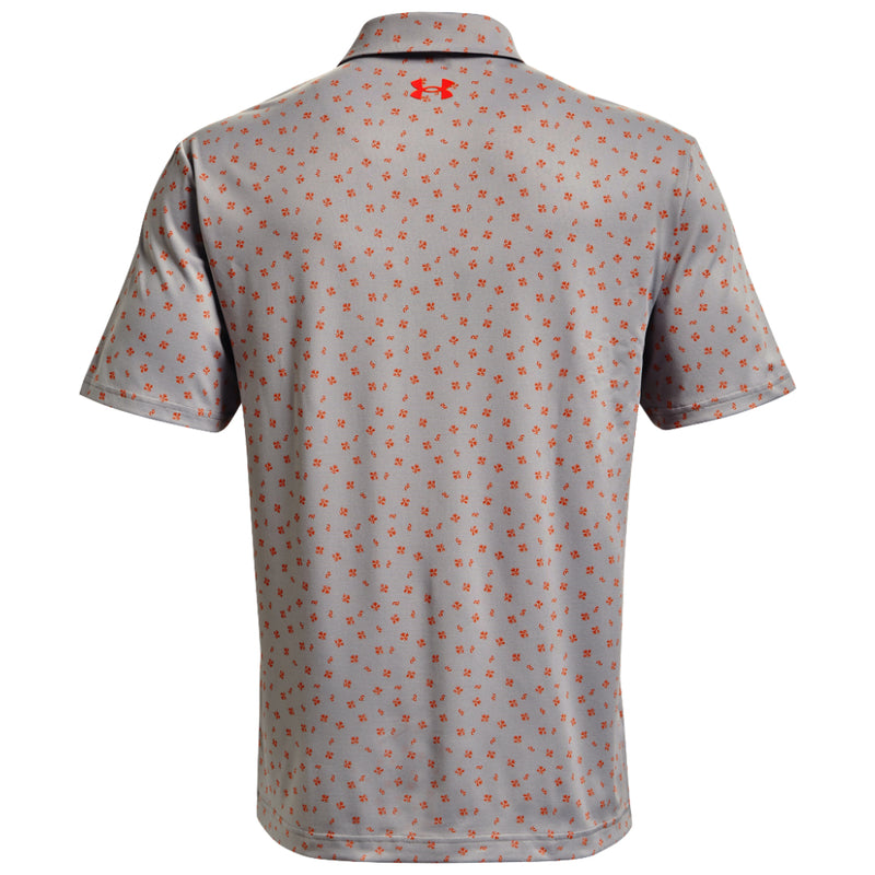 Under Armour Playoff 2.0 Polo Shirt - Grey Wolf/Phoenix Fire