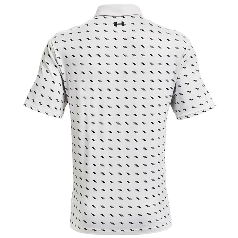 Under Armour Playoff 2.0  Deuces Print Polo Shirt - White