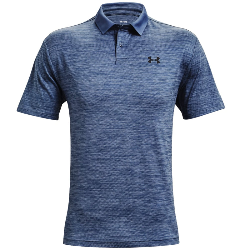 Under Armour Performance 2.0 Golf Polo Shirt - Mineral Blue/Black