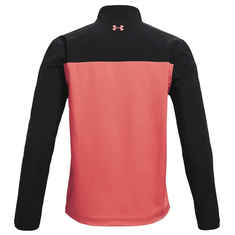 Under Armour Storm Windstrike 1/2 Zip Windproof Jacket - Jet Grey/Venom Red