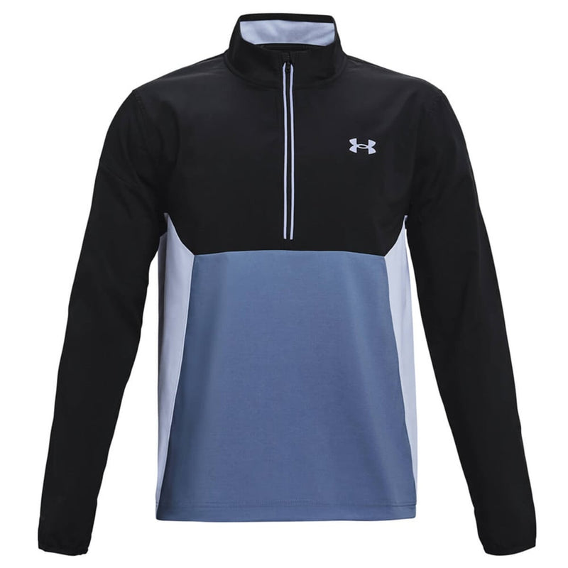 Under Armour Storm Windstrike 1/2 Zip Windproof Jacket - Mineral Blue/Black