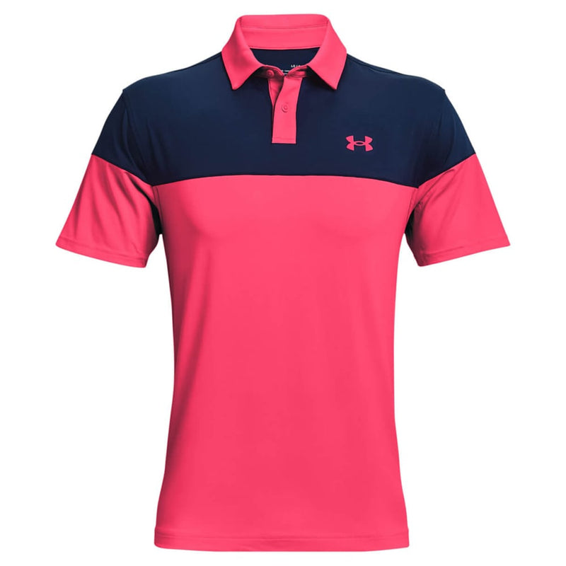 Under Armour T2G Blocked Polo - Pink Shock/Academy