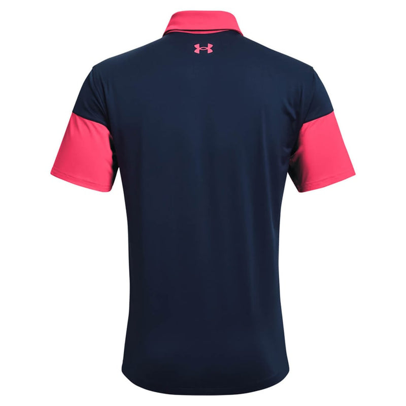 Under Armour T2G Blocked Polo - Pink Shock/Academy