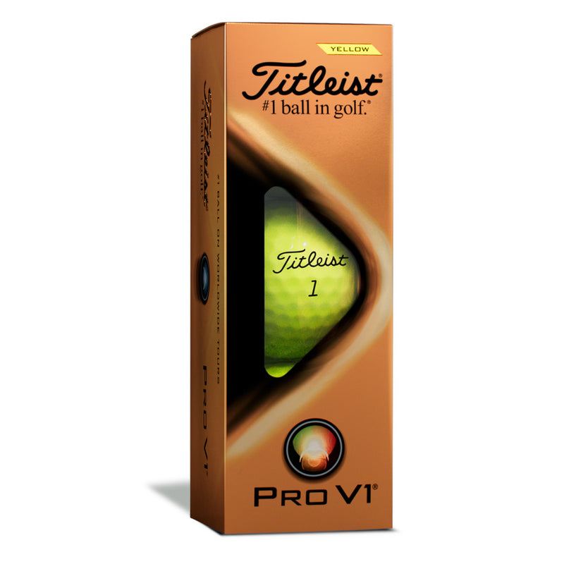 Titleist Pro V1 Yellow Golf Balls - 12 Pack