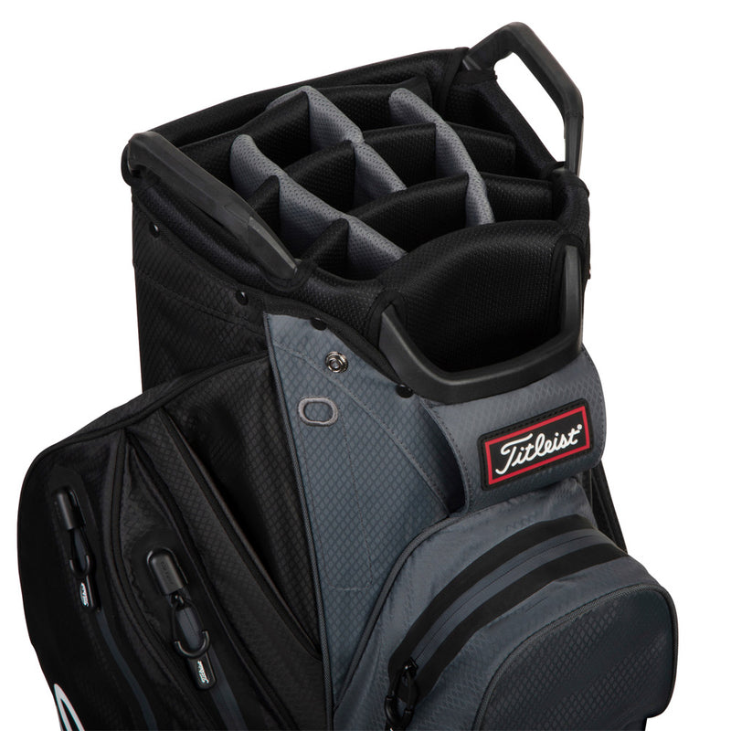 Titleist StaDry Cart 14 Waterproof Cart Bag - Black/Charcoal