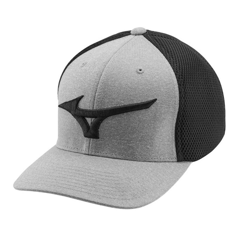 Mizuno Fitted Meshback Cap - Black/Grey