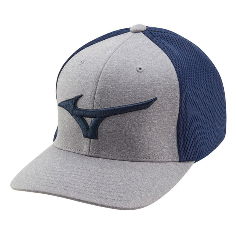 Mizuno Fitted Meshback Cap - Navy/Grey