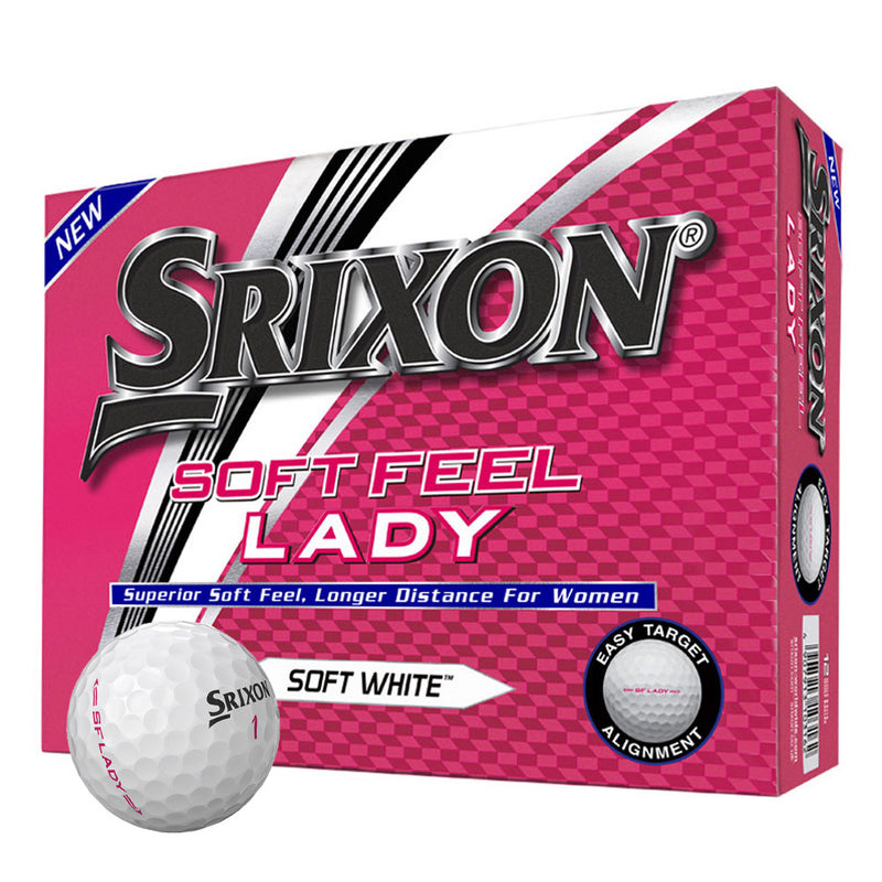 Srixon Soft Feel Lady Golf Balls - Soft White