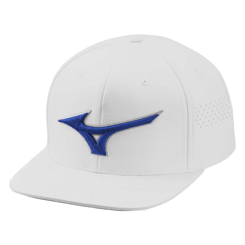 Mizuno Tour Flat Snapback Cap - White