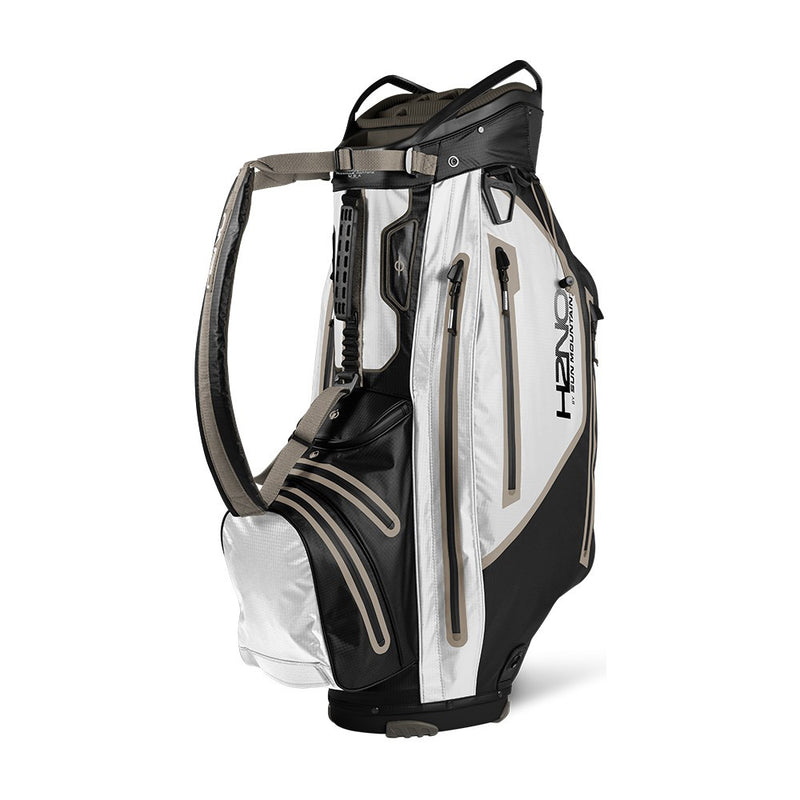 Sun Mountain H2NO ELITE Waterproof Cart Bag - Black/White/Java/Oat