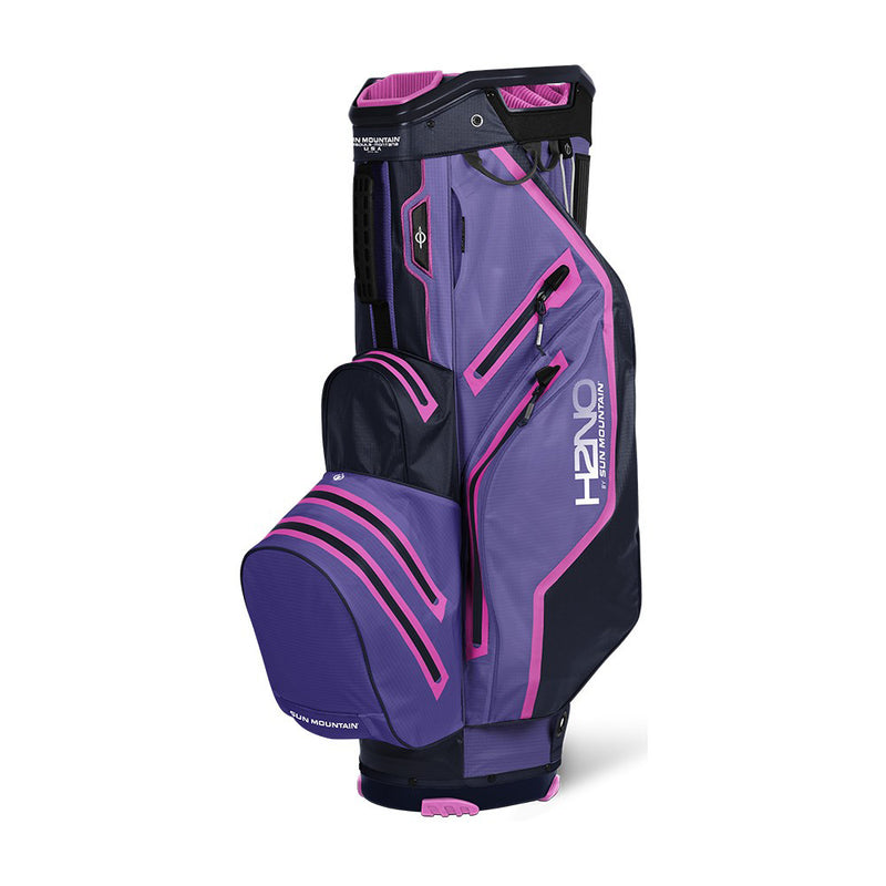 Sun Mountain H2NO Lite Waterproof Cart Bag - Purple/Navy/Fuchia