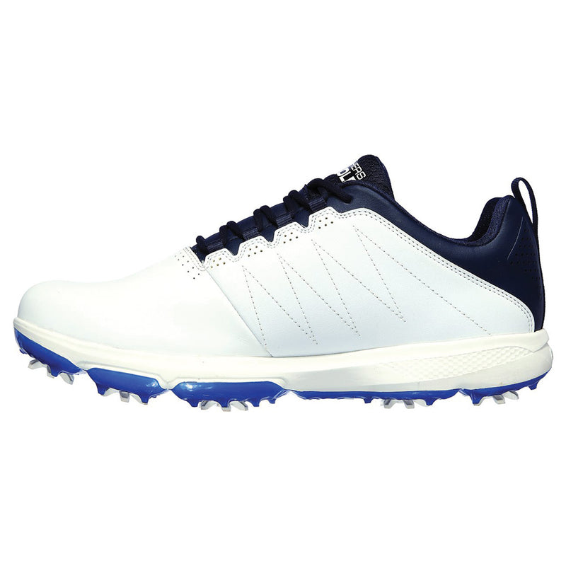 Skechers GO GOLF PRO 4 Spiked Waterproof Shoes - White/Navy