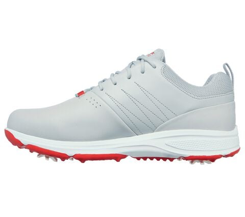 Skechers GO GOLF Torque Pro Spiked Waterproof Shoes - Grey/Red