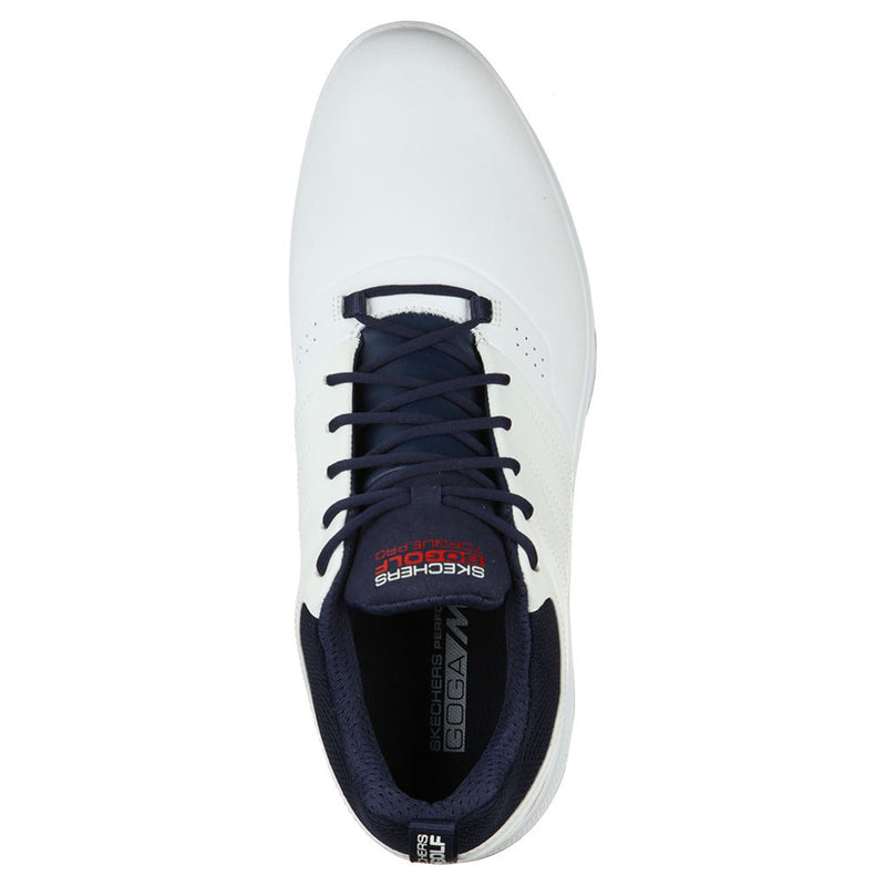 Skechers GO GOLF TORQUE PRO Spiked Waterproof Shoes - White/Navy