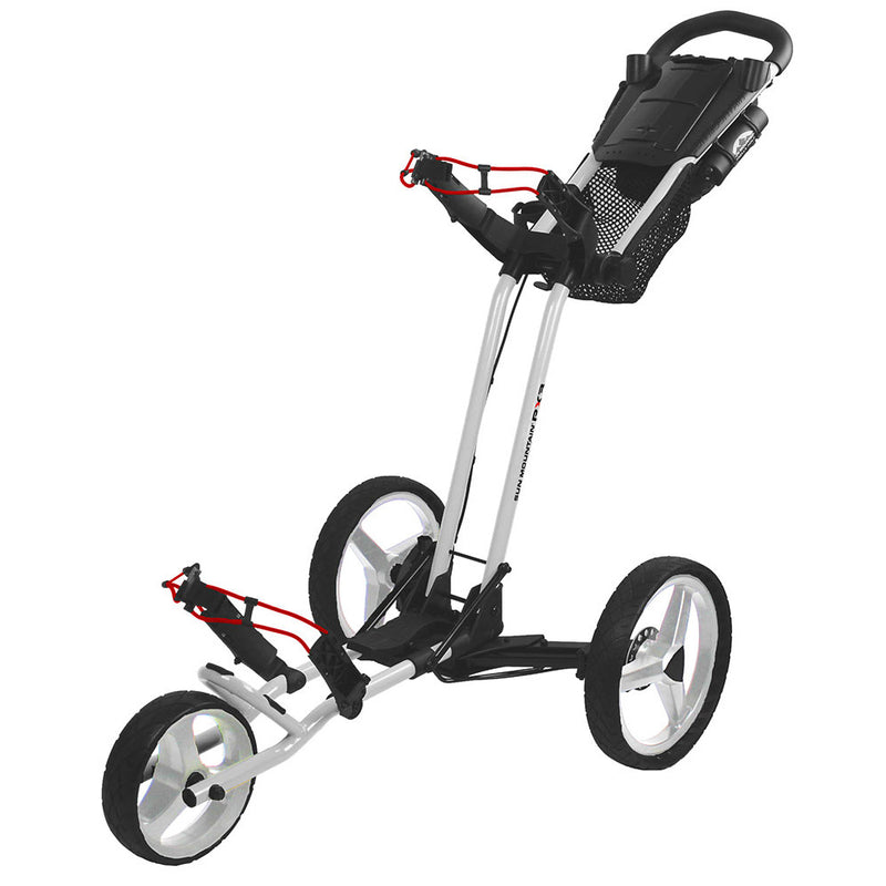 Sun Mountain Path Finder PX3 3-Wheel Push Trolley - White