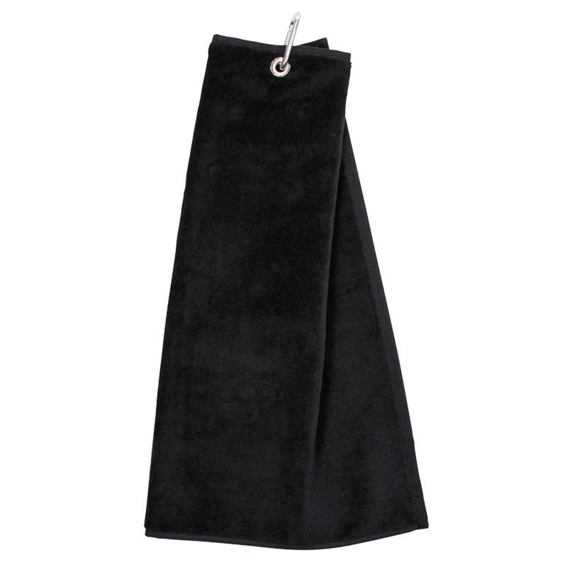 Masters Tri-Fold Velour Towel - Black