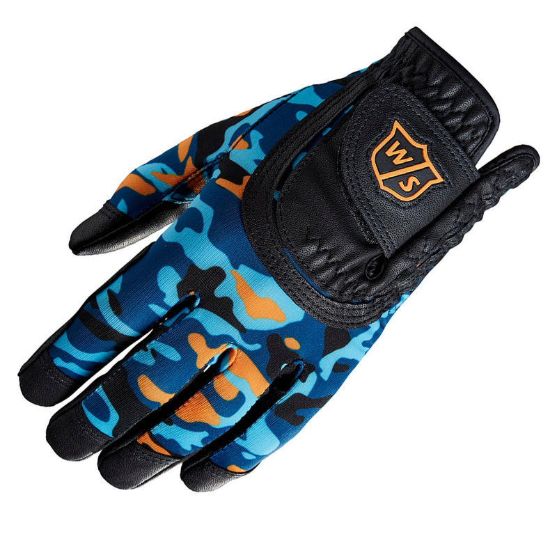 Wilson Junior All-Fit Glove - Black/Orange Camo