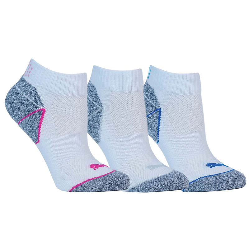 Puma Ladies Pounce 2.0 Quarter Socks (3 Pack) - Multi