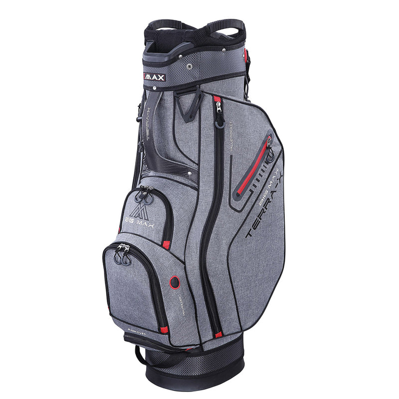 Big Max Terra X Cart Bag - Silver/Red