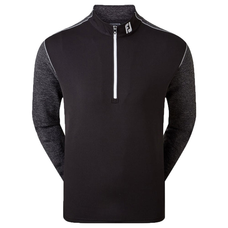 FootJoy Tonal Heather Chill-Out Pullover - Black