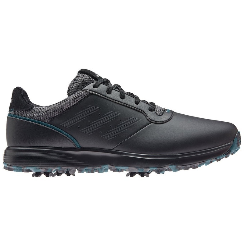 adidas S2G Spiked Leather Waterproof Shoes - Black/Grey/Teal