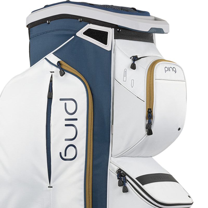 Ping Traverse 244 Cart Bag - Navy/Platinum/Gold