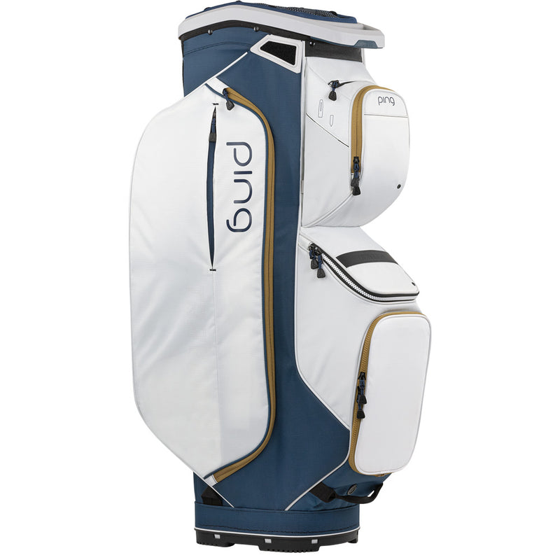 Ping Traverse 244 Cart Bag - Navy/Platinum/Gold