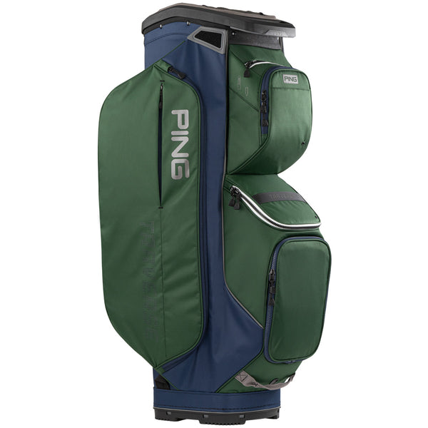 Ping Traverse 244 Cart Bag - Dark Green/Grey/Navy