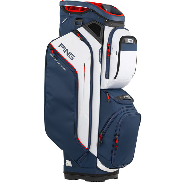 Ping Pioneer 244 Cart Bag - Navy/White/Red