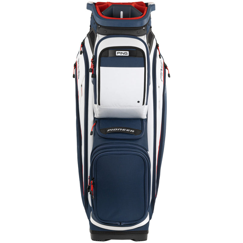 Ping Pioneer 244 Cart Bag - Navy/White/Red