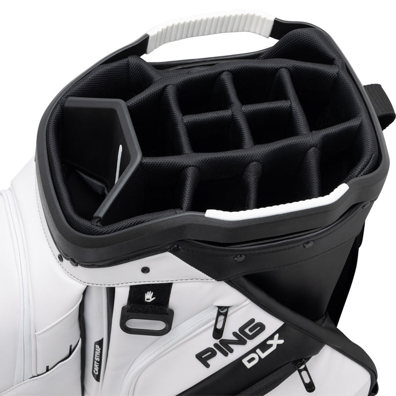 Ping DLX 244 Cart Bag - White/Dark Grey/Blue